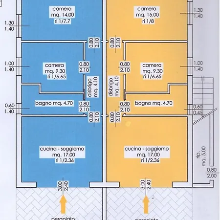 アパート Casa マルチェージネ
